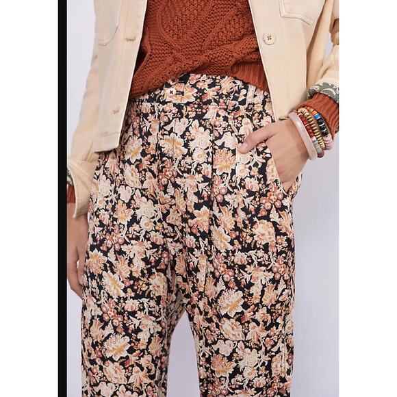 Anthropologie Diandra Pleated Joggers Ankle Quarter Zip Size 4 T - Picture 2 of 14